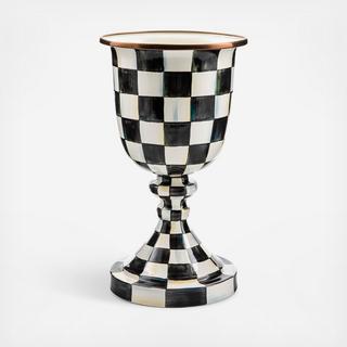 Courtly Check Pedestal Vase