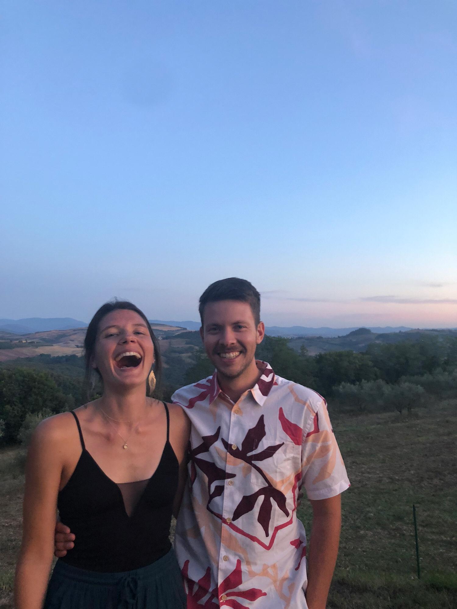 A blissful week in the Italian country side. Laughing because they could not believe it was real! 2019