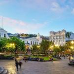 Historical city center in Quito