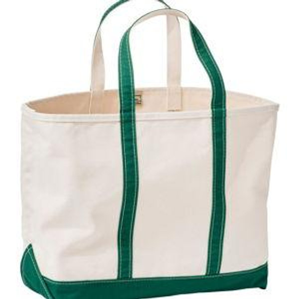L.L. Bean Boat and Tote | Dark Green | Large with Long Handles