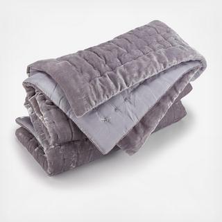 Luminous Velvet Throw