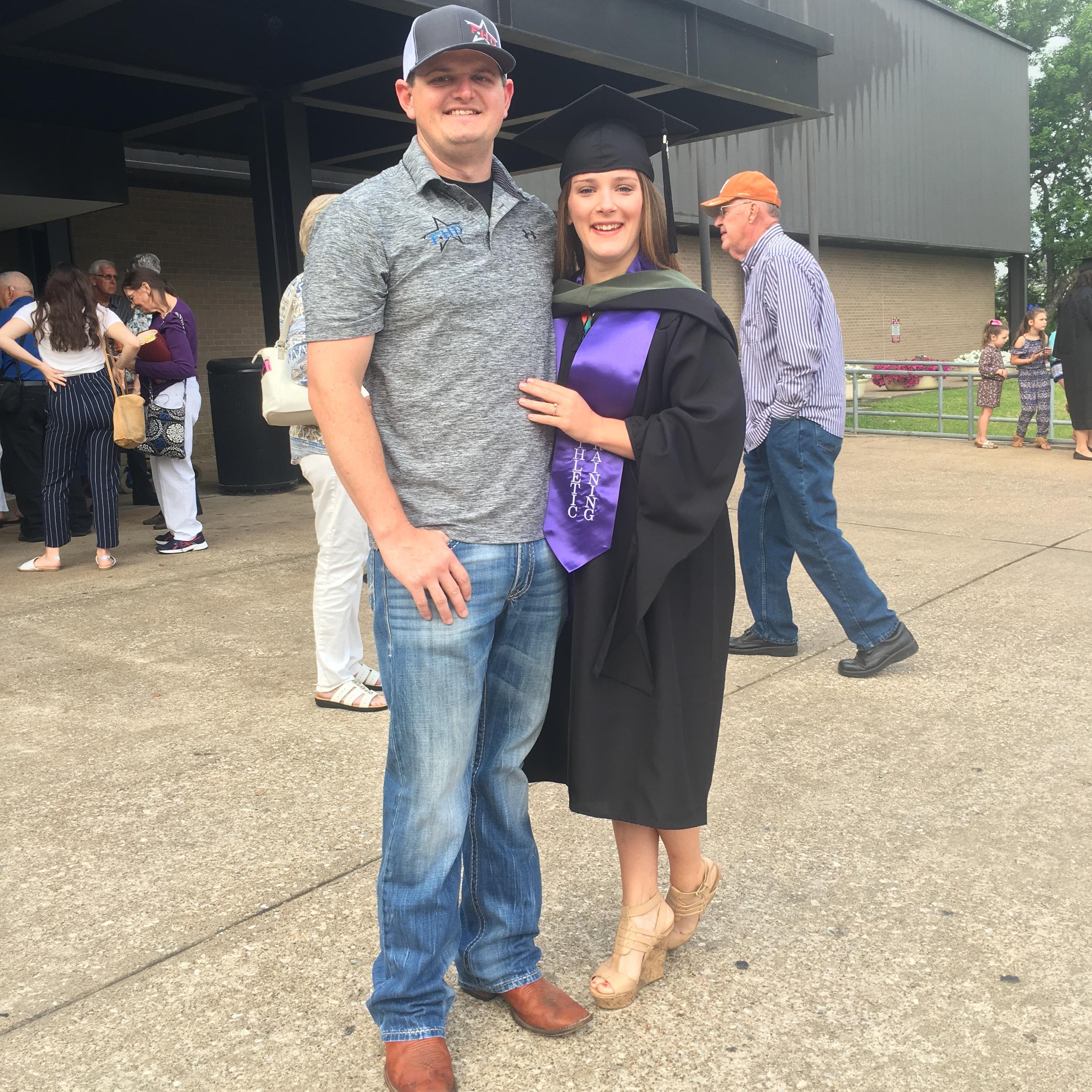 WE DID IT! I could not have made it through my master's degree without this guy by my side. Many weekends spent with me studying my life away is finally over!