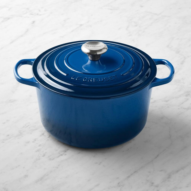 Le Creuset Enameled Cast Iron Signature Deep Round Oven, 6 1/2-Qt., Lapis
