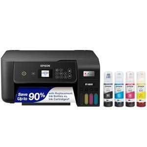 Epson EcoTank ET-2800 Wireless Color All-in-One Cartridge-Free Supertank with Scan and Copy, The Ideal Basic Home Printer - Black