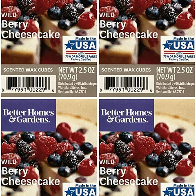 Better Homes and Gardens Wild Berry Cheesecake Wax Cubes - 4-Pack