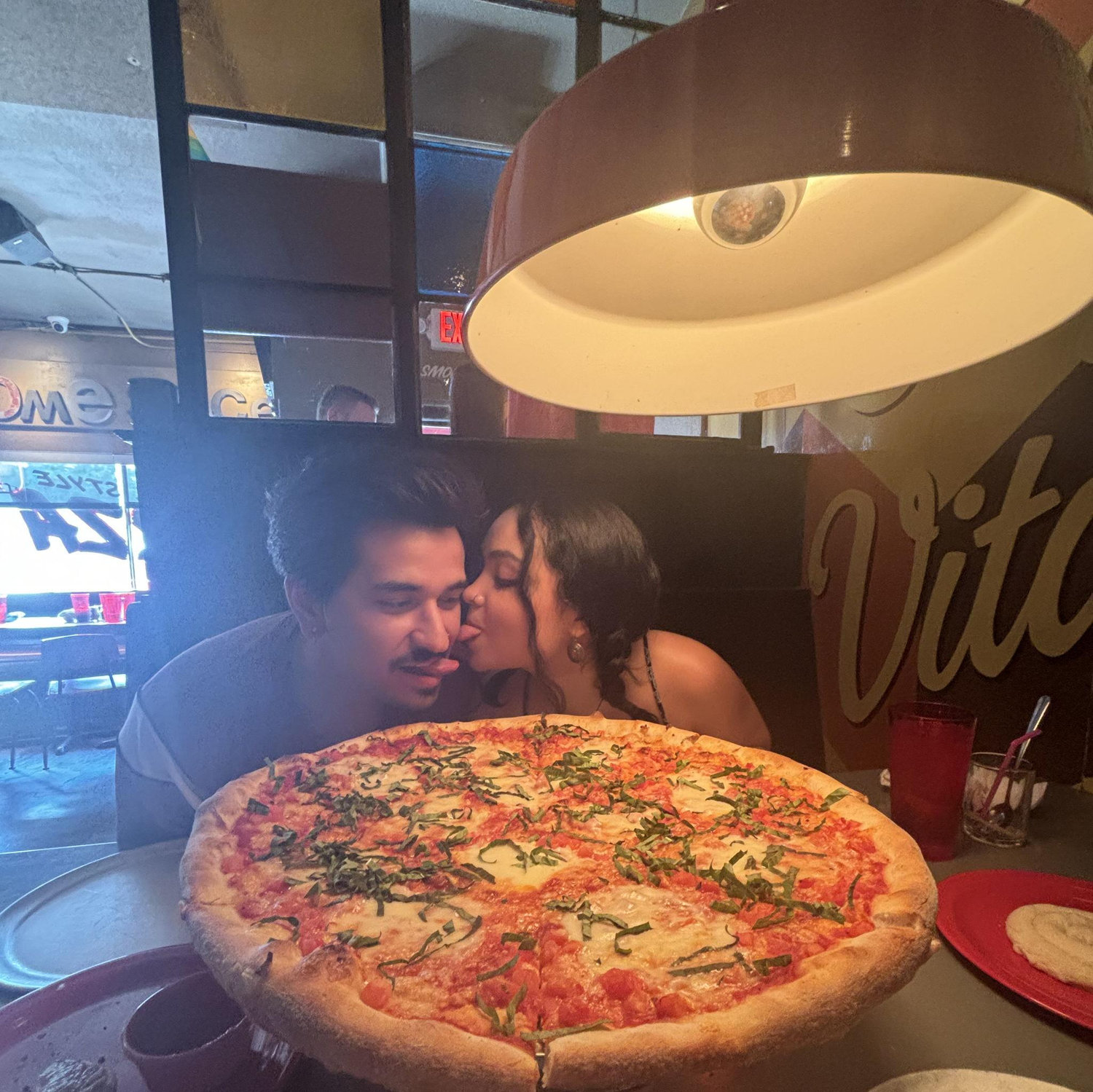 Our favorite place to eat in Austin. Never a dull moment with you babe <3