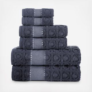 Circle in Square 6-Piece Towel Set