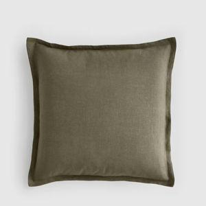 European Linen Euro Sham in Dusty Olive