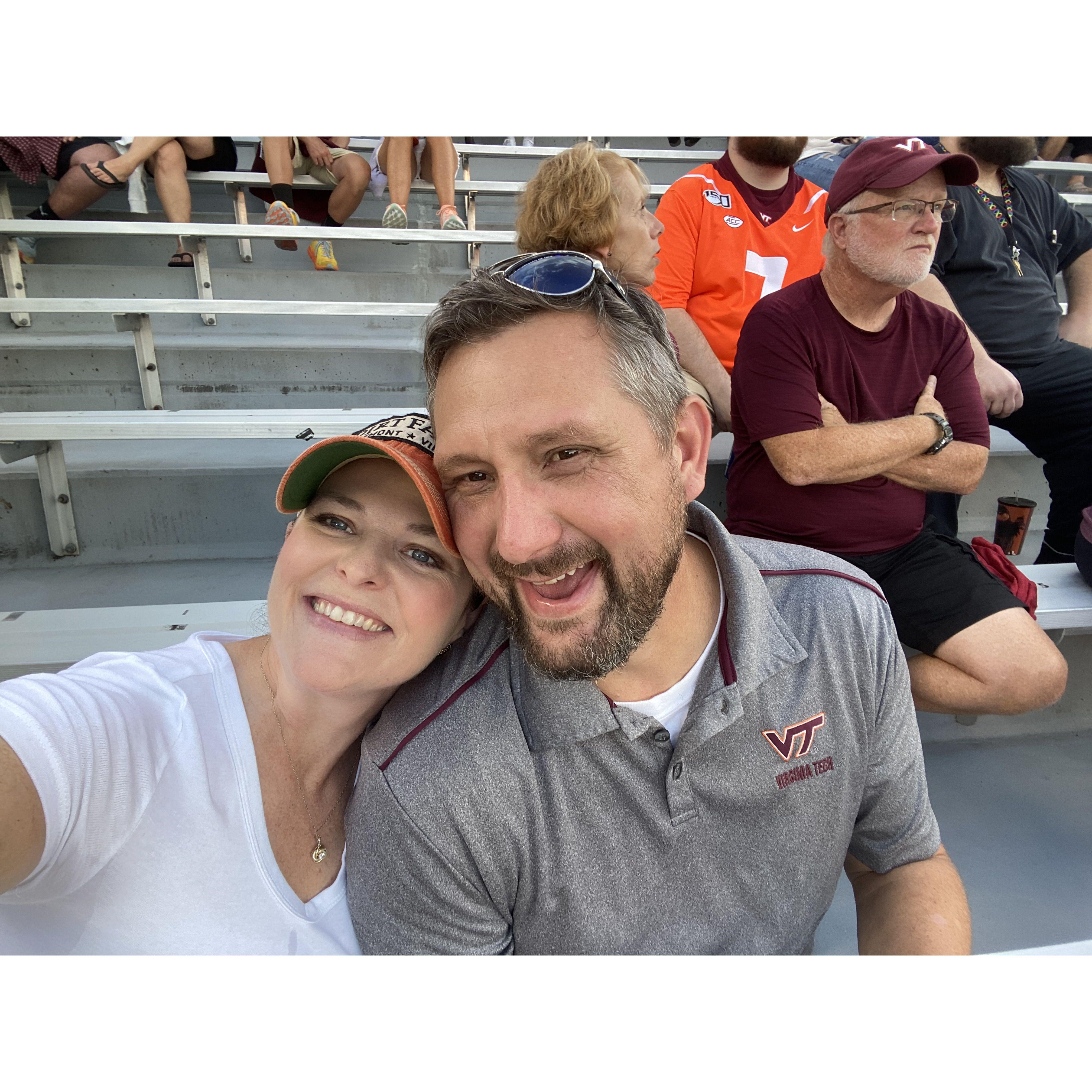Our first VA Tech game