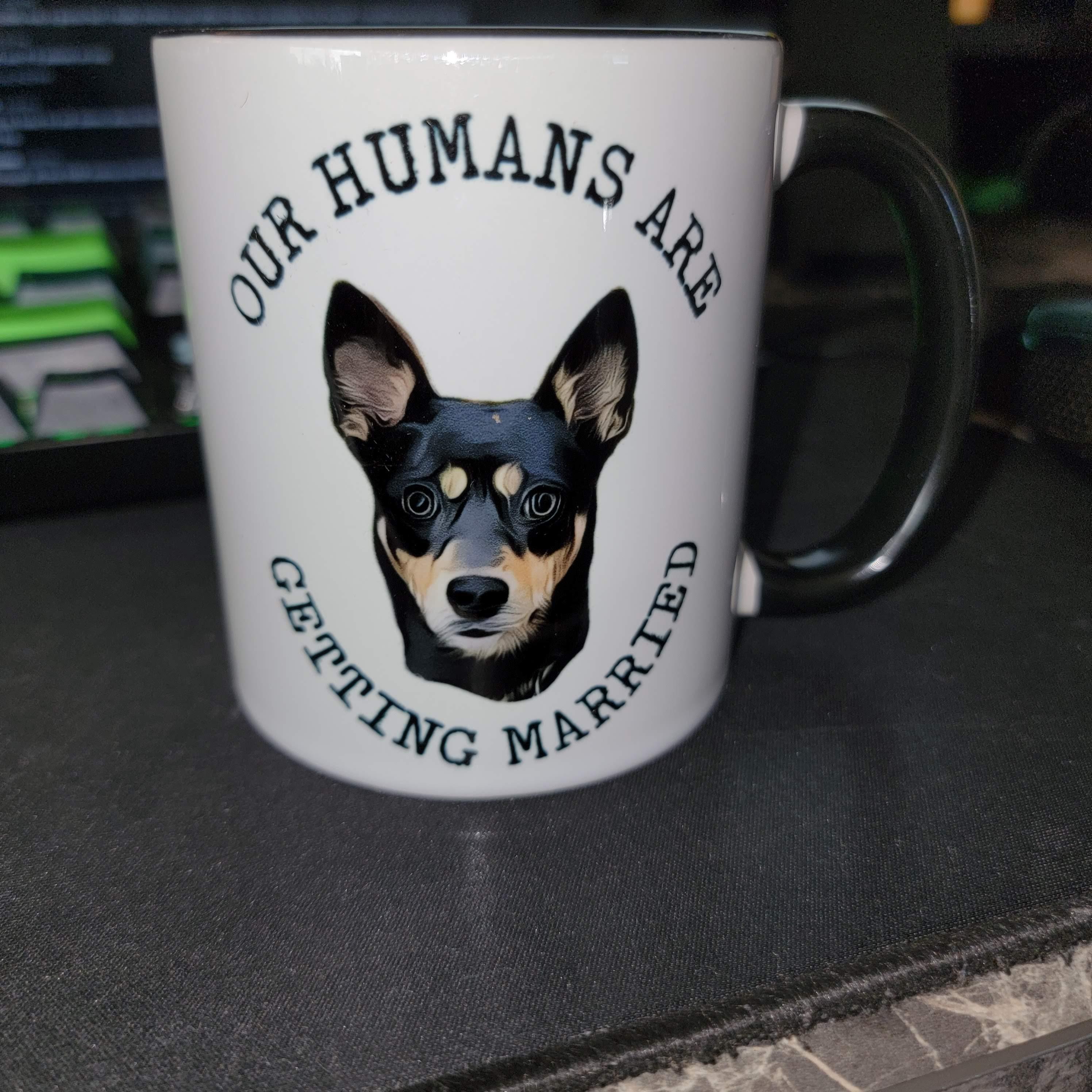 Double sided engagement mug gift