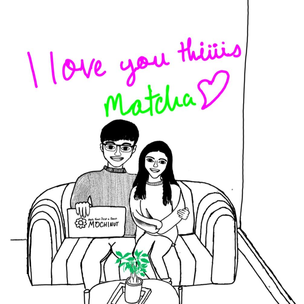Evan’s drawing of our first date 💞