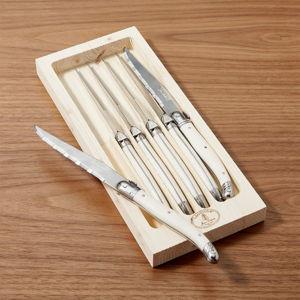 Jean Dubost Laguiole Ivory Steak Knives, Set of 6