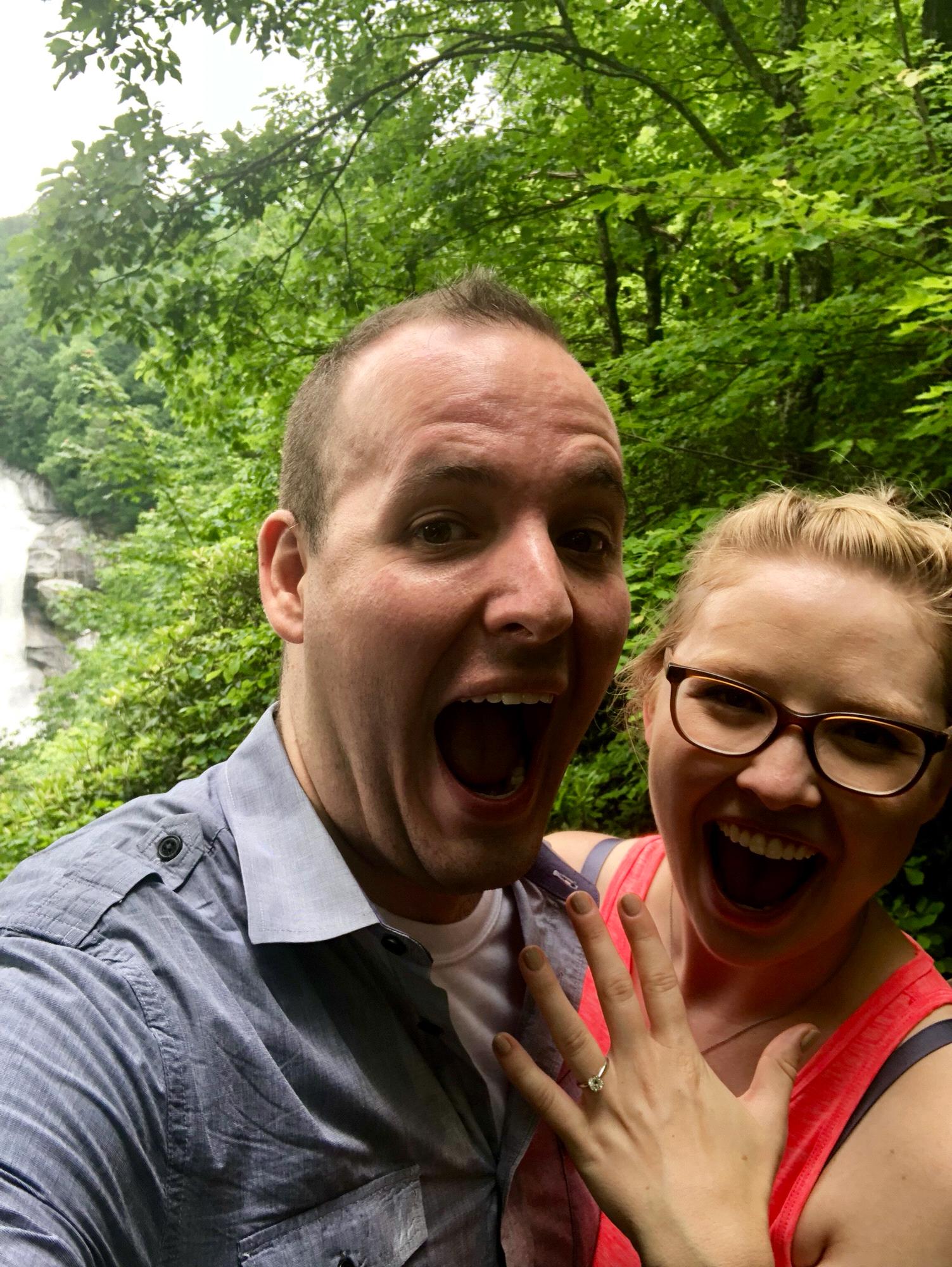 Our engagement at Lower Whitewater Falls! 5.26.18