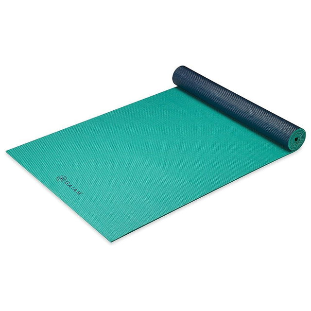 Gaiam Solid Color Yoga Mat, Non Slip Exercise & Fitness Mat for All Types of Yoga, Pilates & Floor Exercises