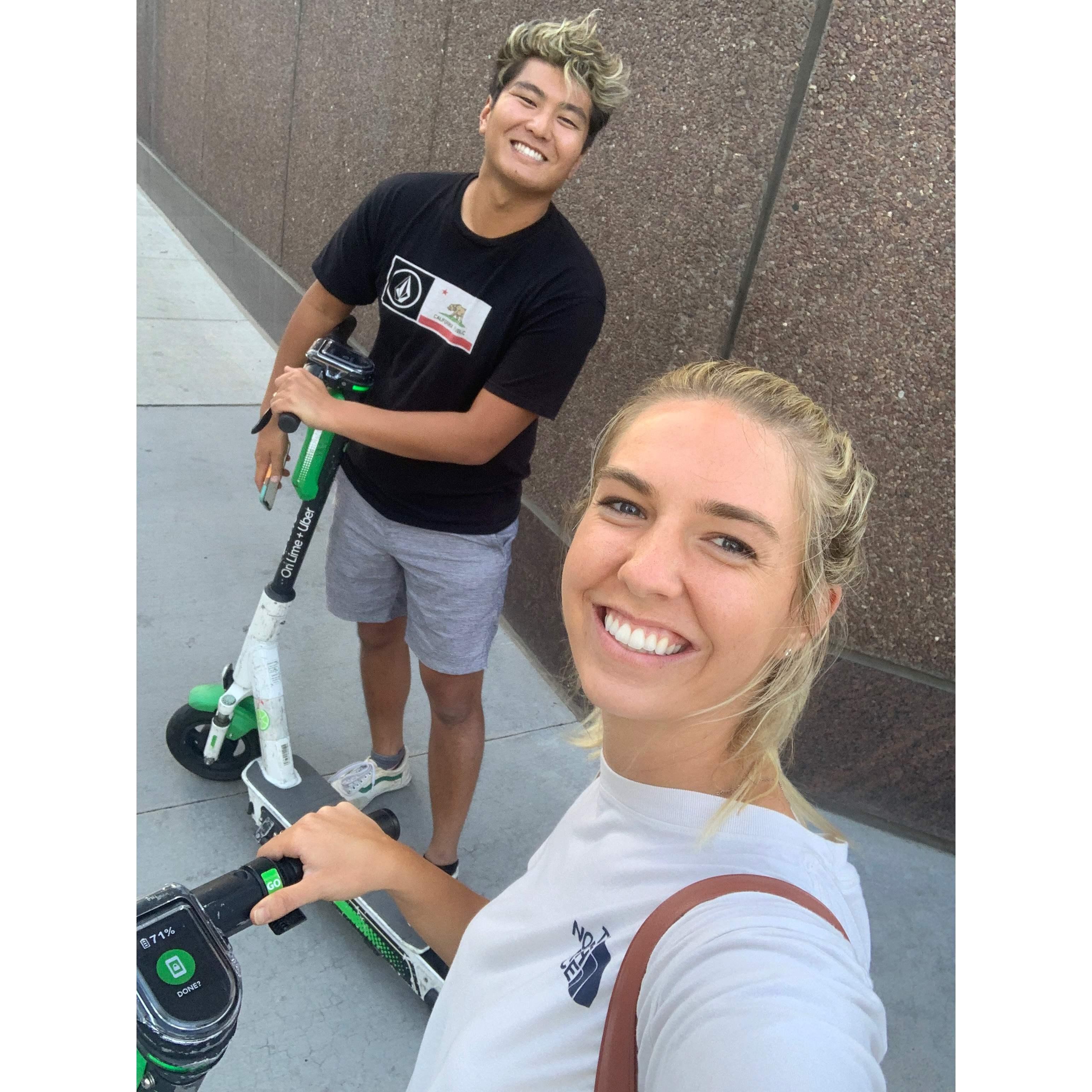 Scootering around Denver