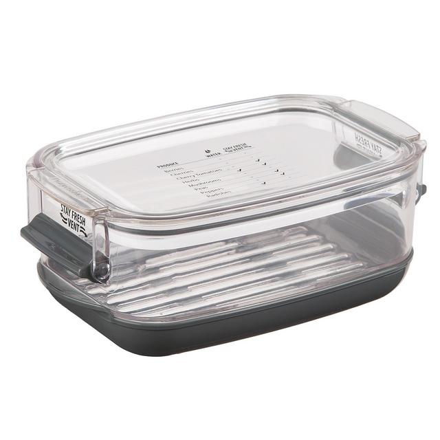 Rosanna Pansino x iDesign Recycled Plastic Open Front Kitchen Storage Bin  with Lid, Clear Bin/Marshmallow Lid, 12 x 12 x 6