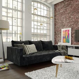 Granville 3-Seat Velvet Sofa