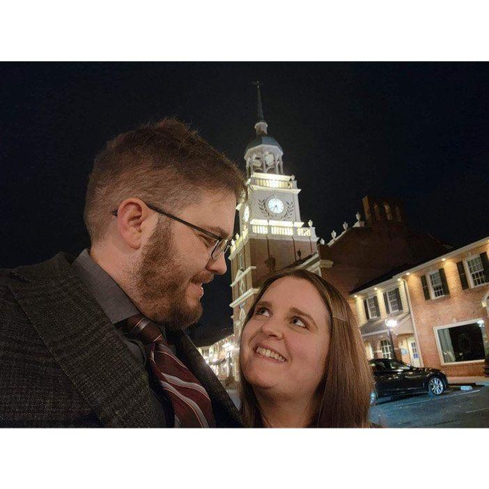 To celebrate one year together, Matt and Heather went to the Melting Pot!