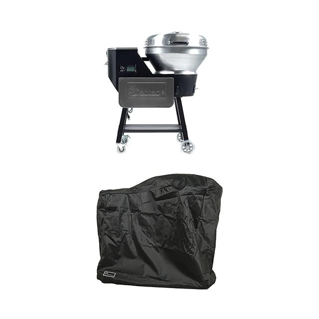 recteq RT-B380X Bullseye Deluxe Wood Pellet Smoker Grill + Cover | Electric Pellet Grill | Reach Temperatures Up to 1000°F