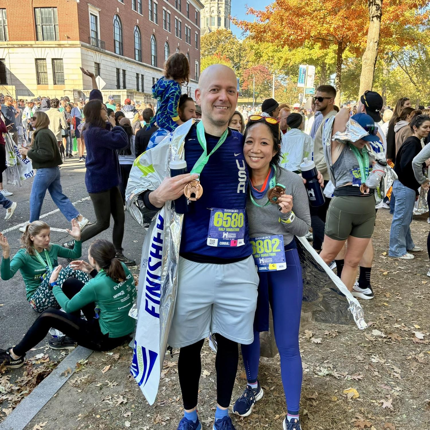 We both love running and trained for the Hartford Half Marathon together this past fall.