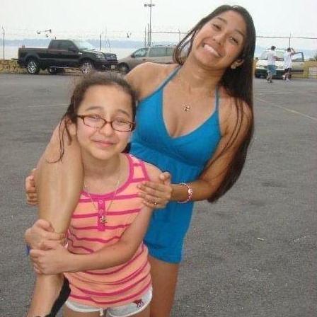 Jackie and her sister (Maid of Honor) back in the day.