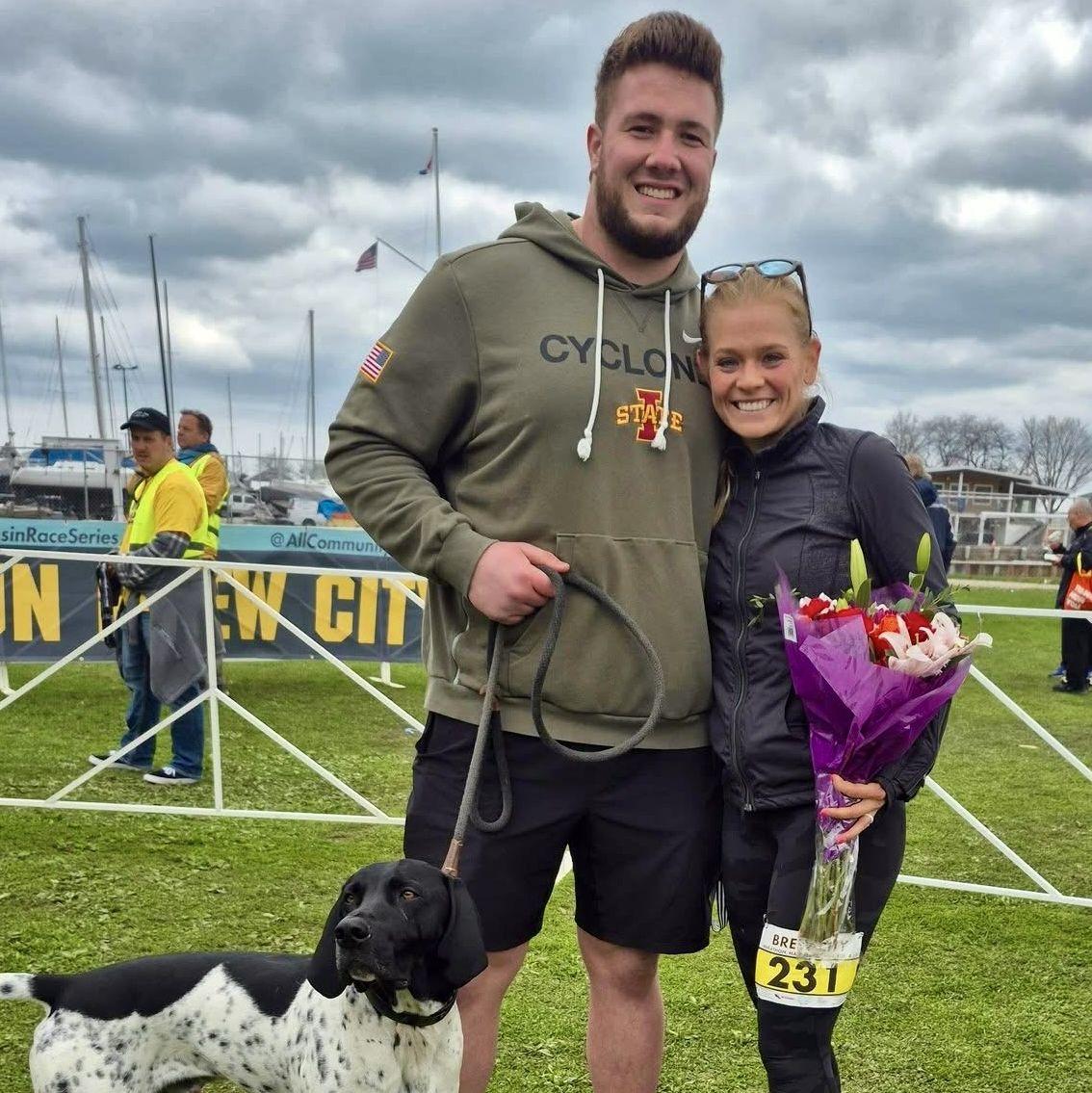 Megan's first marathon in Milwaukee