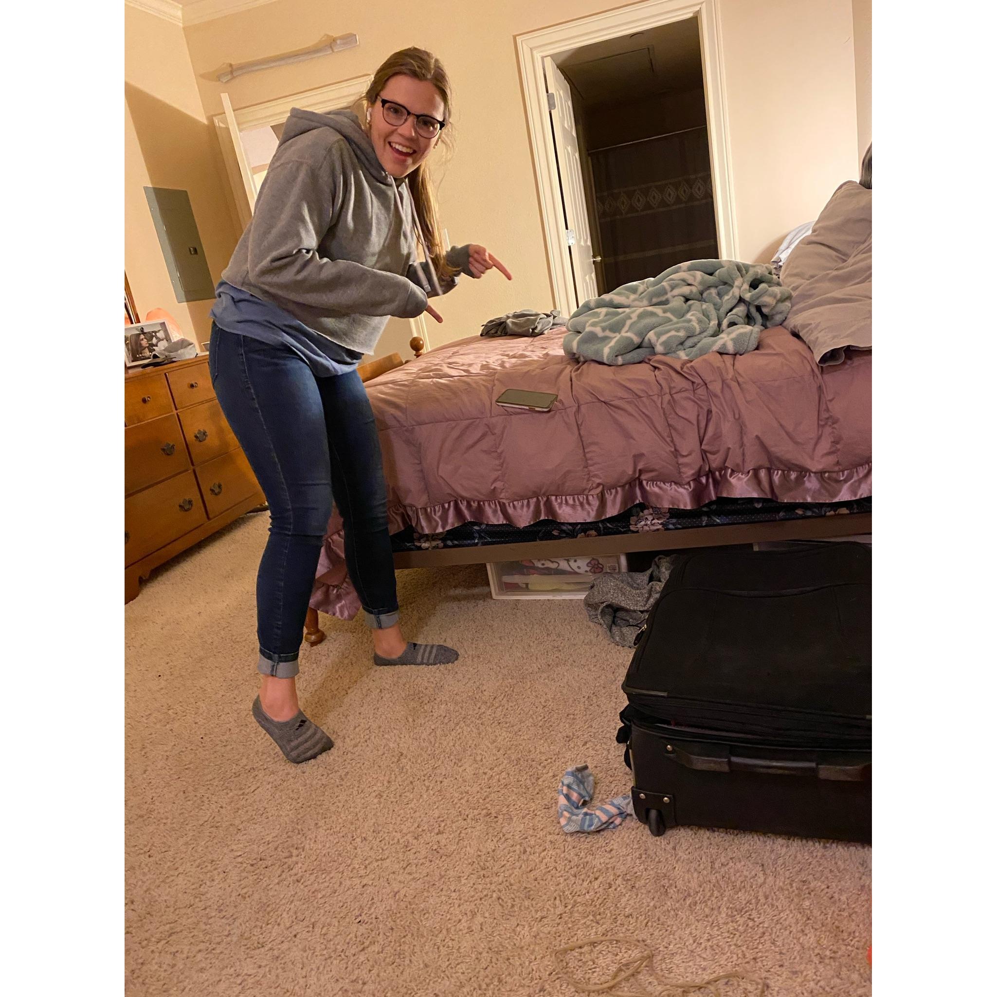 The phone was thrown to this exact spot and stayed. It was a Christmas miracle.