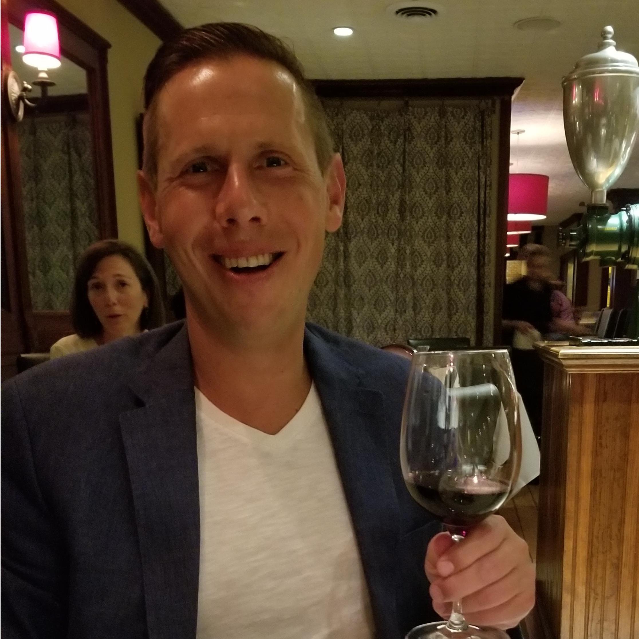 Celebrating Lexy's new job at Winebow. (07/18)