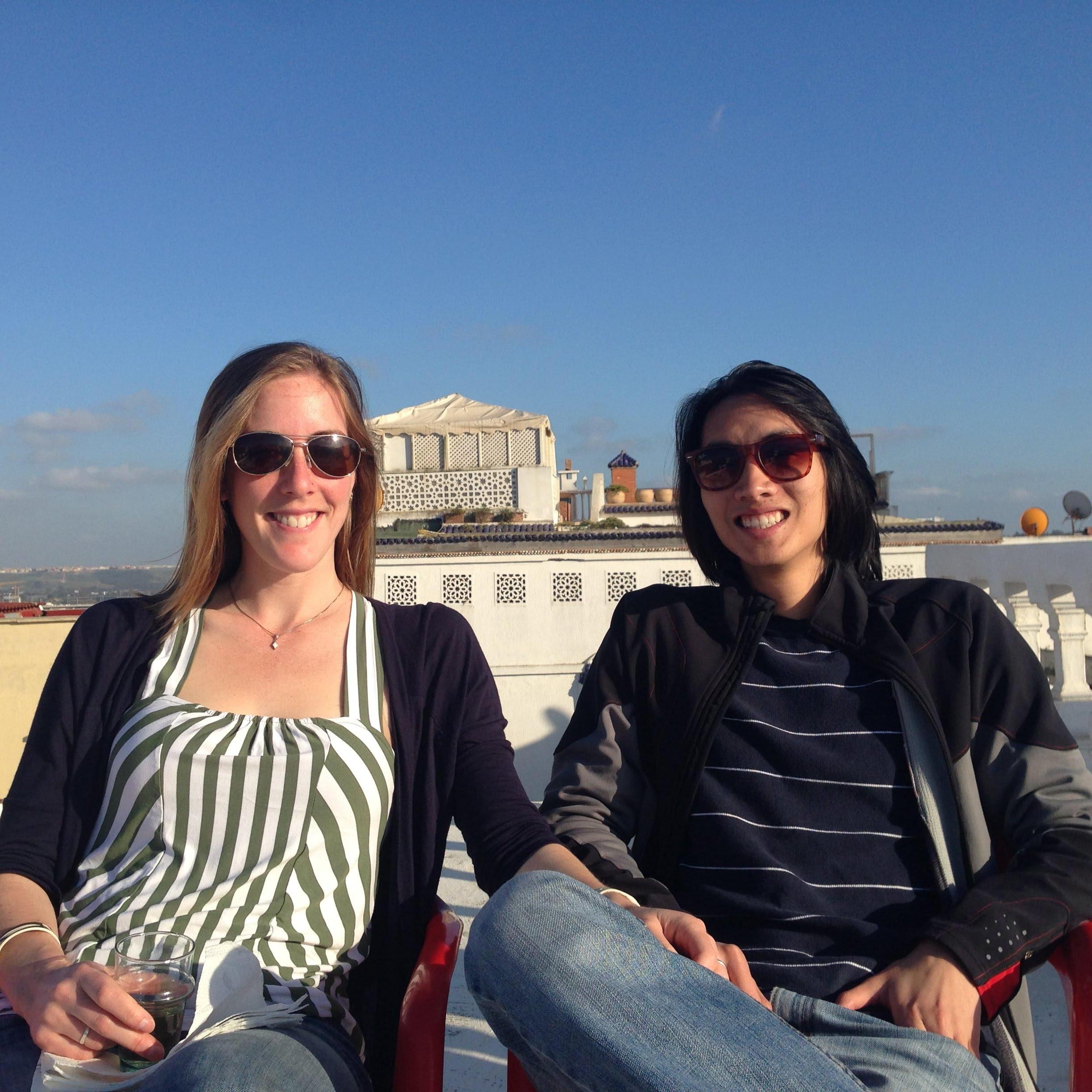 Rooftop in Rabat while living in Morocco.