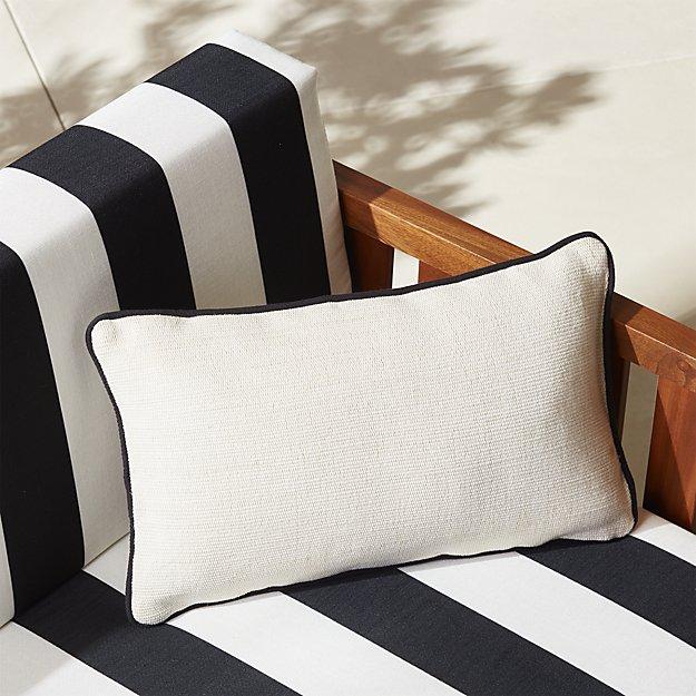 20"x12" jute outdoor pillow