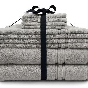 Hotelier Spa Luxe Towel 6-piece Set- Light Grey
