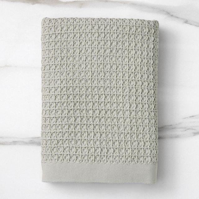 Plush Waffle, Bath Towel, Soft Sage