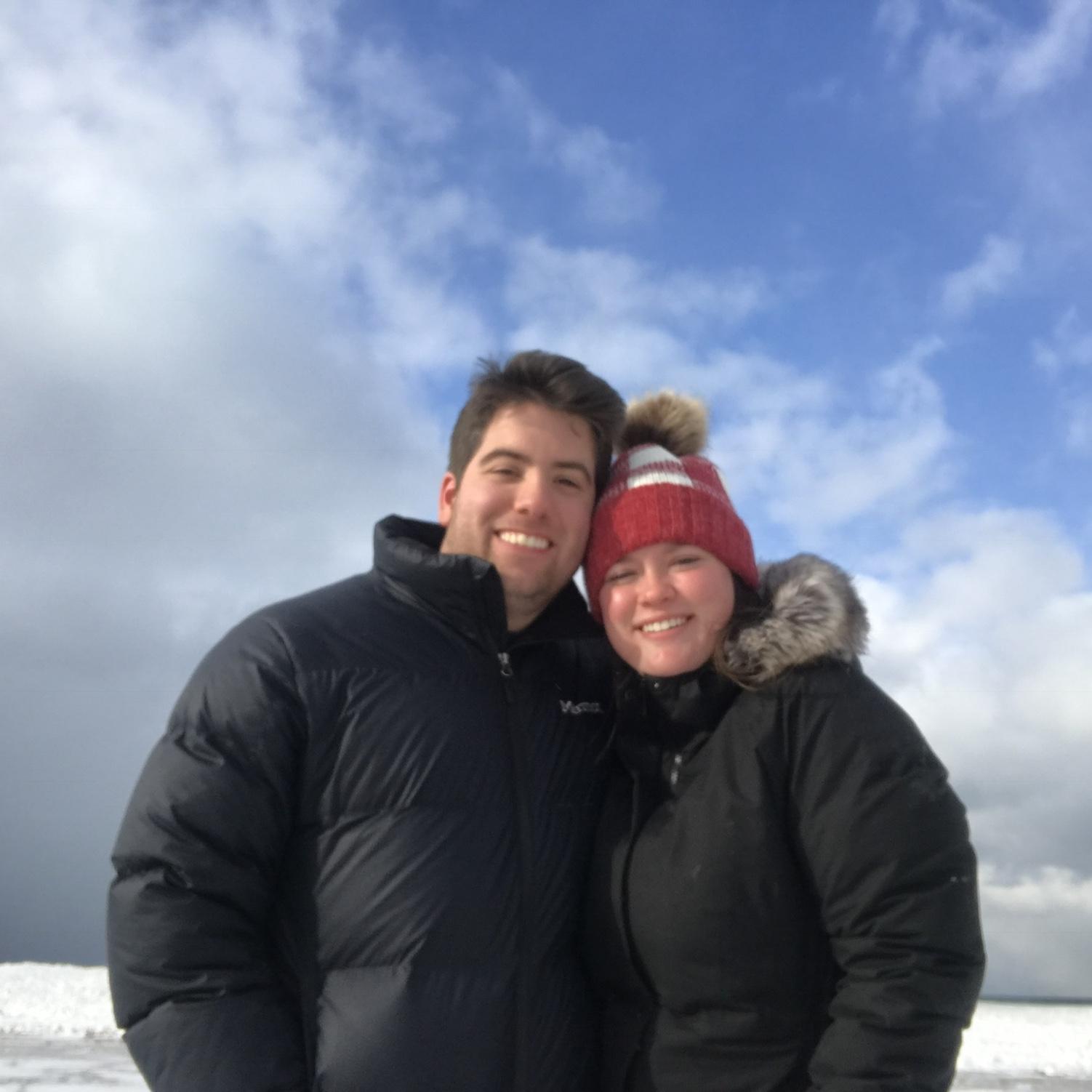 Our first photo as boyfriend and girlfriend in 2017!