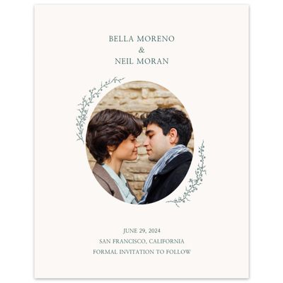 Beige Wedding Digital Save the Date - Earlewood Photo