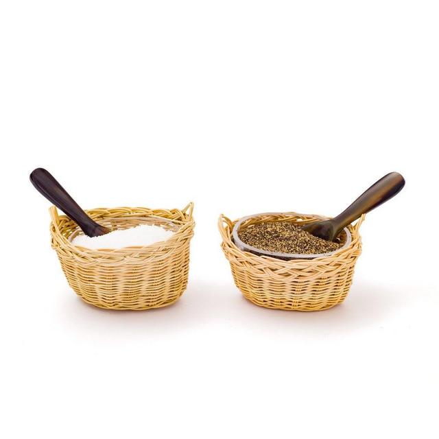 Salt and Pepper Wells, Set of 2