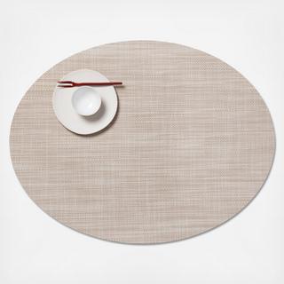 Mini Basketweave Oval Placemat, Set of 4