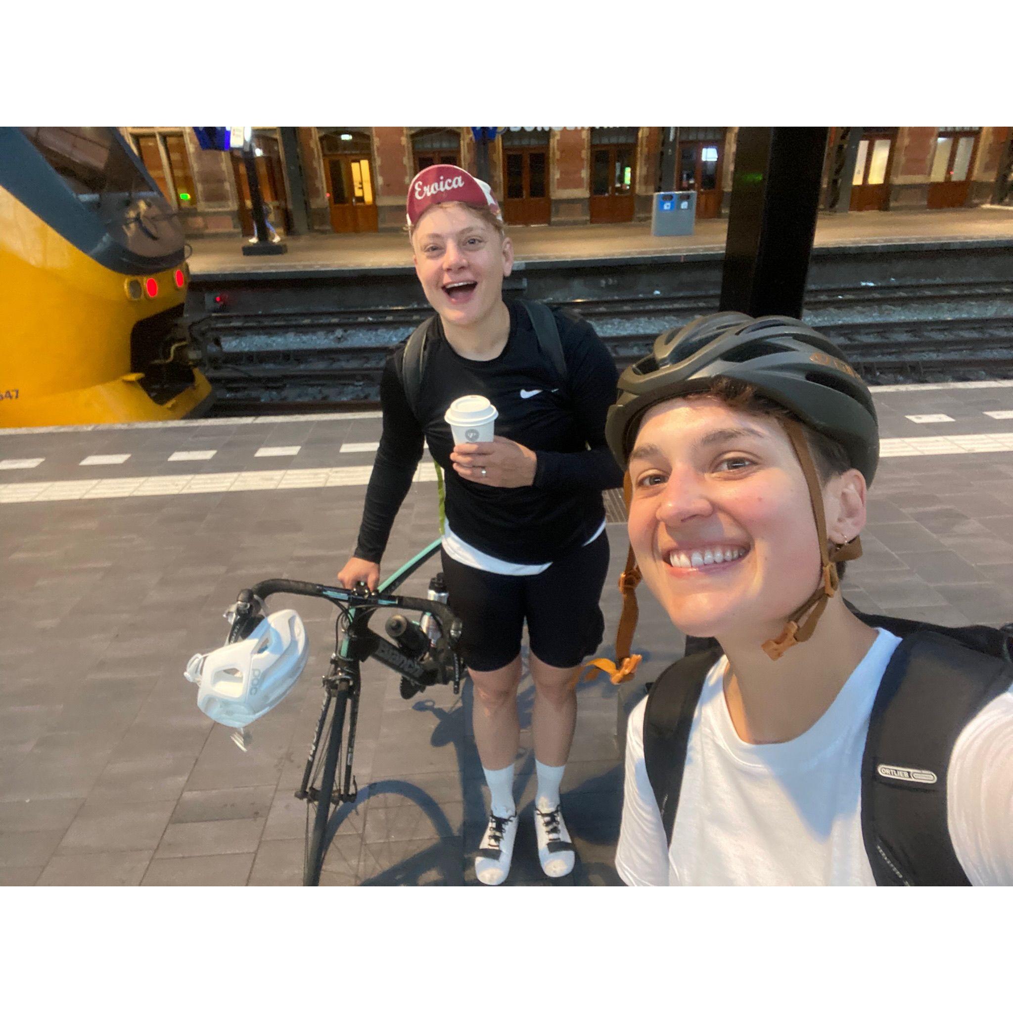 Engagement bike ride. Sas has no clue what the day has in store.