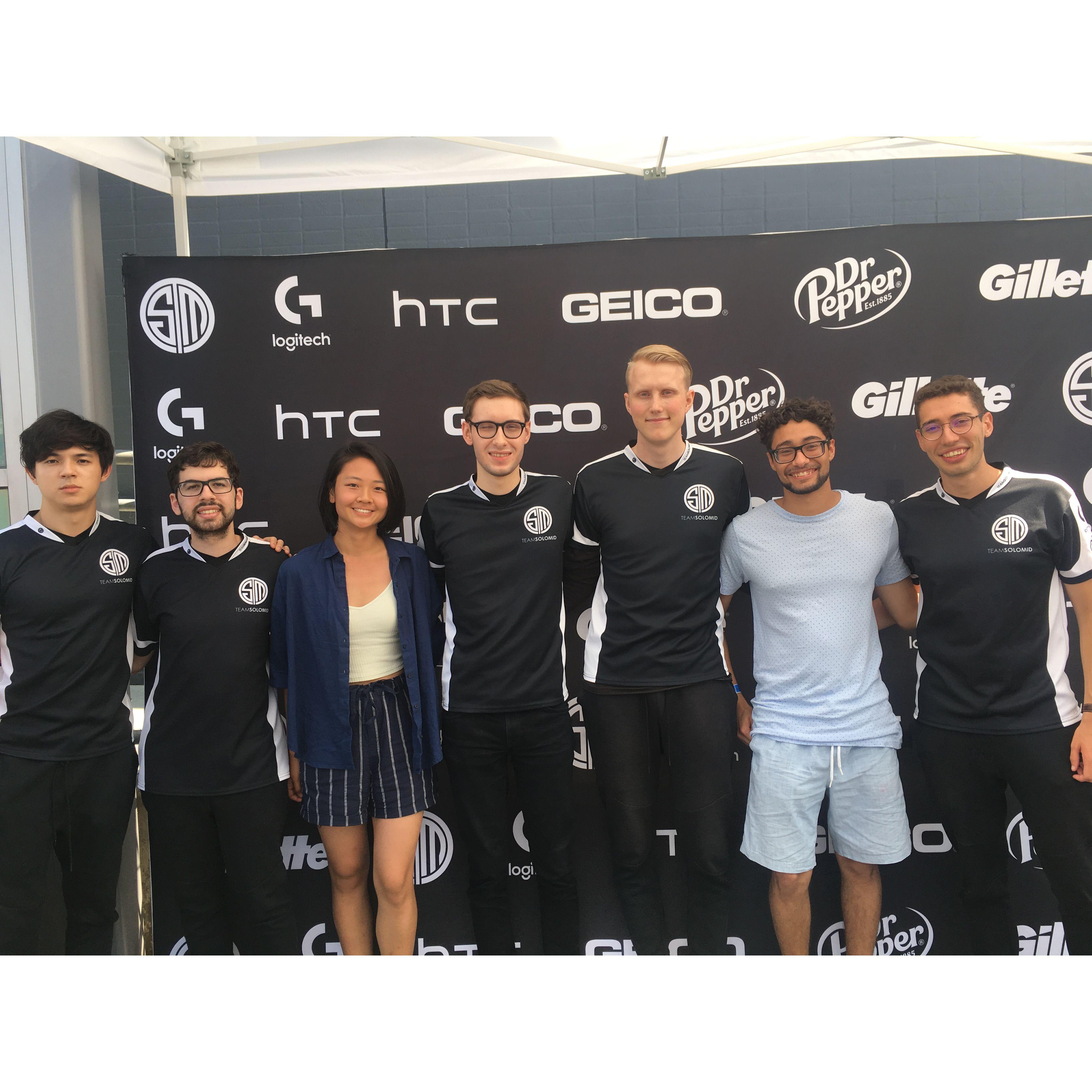 2017 Our first trip together in California visiting a friend and the Jonathan's favorite esports team, TSM.