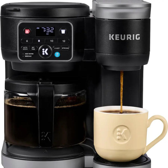 Keurig - K-Duo Single Serve & Carafe Coffee Maker - Black