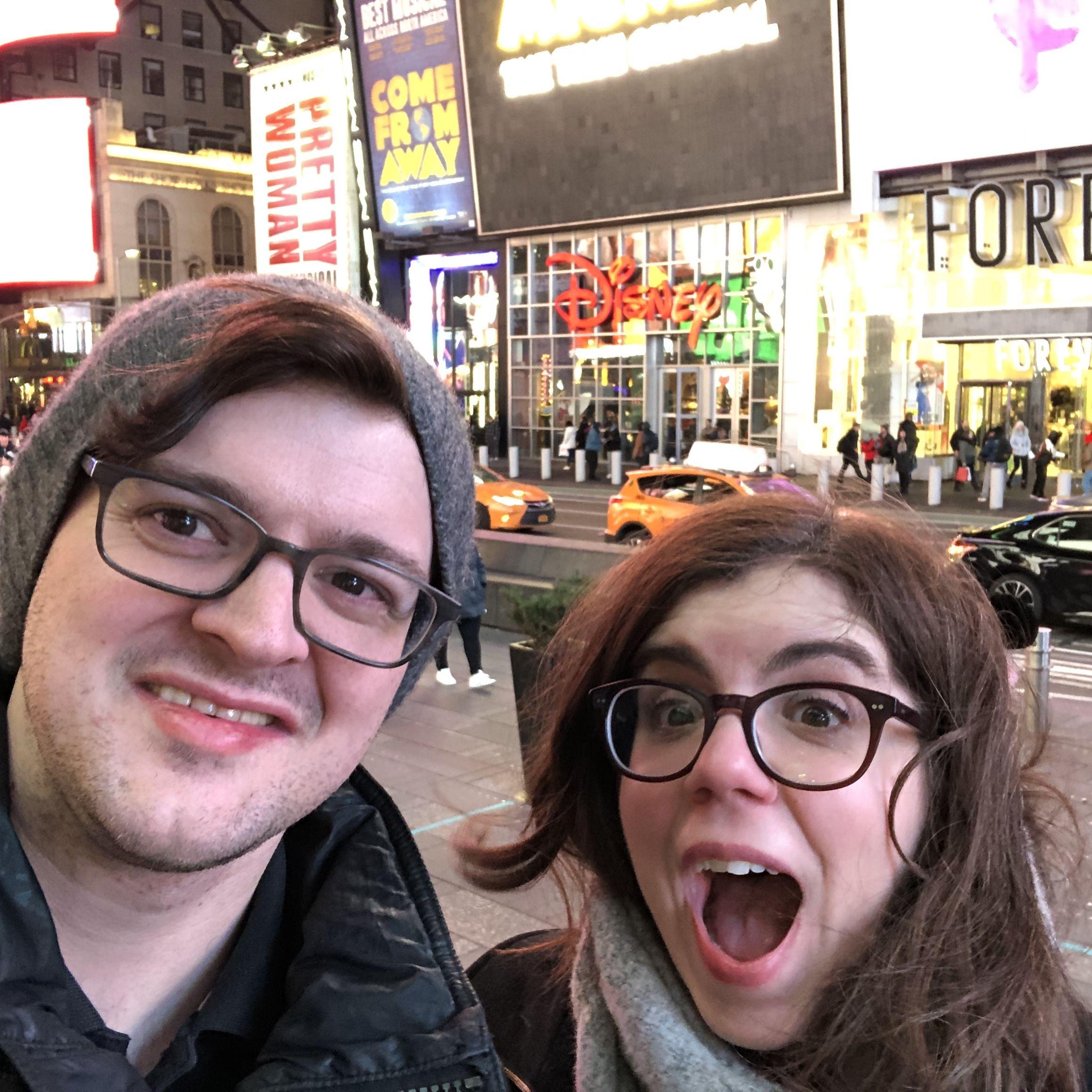 Jeff's favorite neighborhood in New York is Times Square and somehow I am still marrying him. --Katie