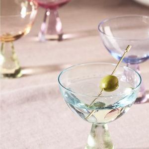 Ramona Coupe Glasses, Set of 4, Color: Multi