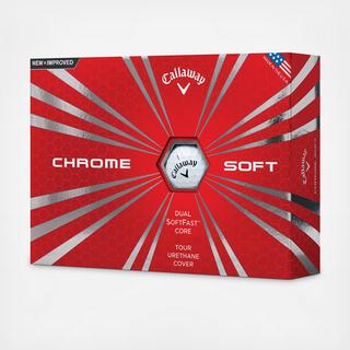 Chrome Soft Golf Ball, Set of 12