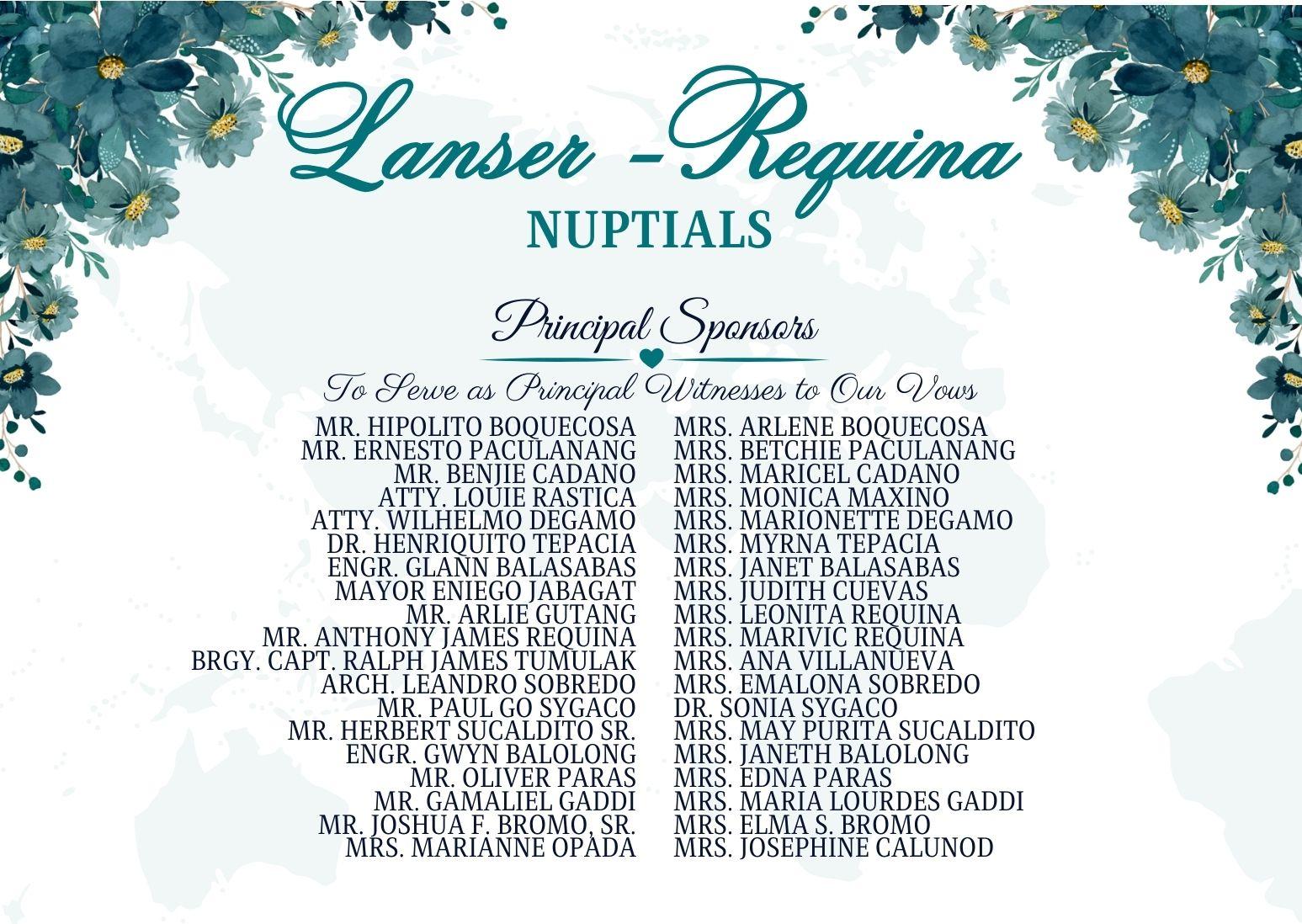 The Wedding Website of Angelie Requina and Richard Lanser