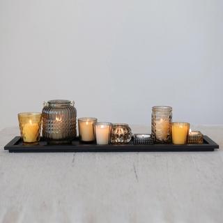10-Piece Embossed Candle Holder Set