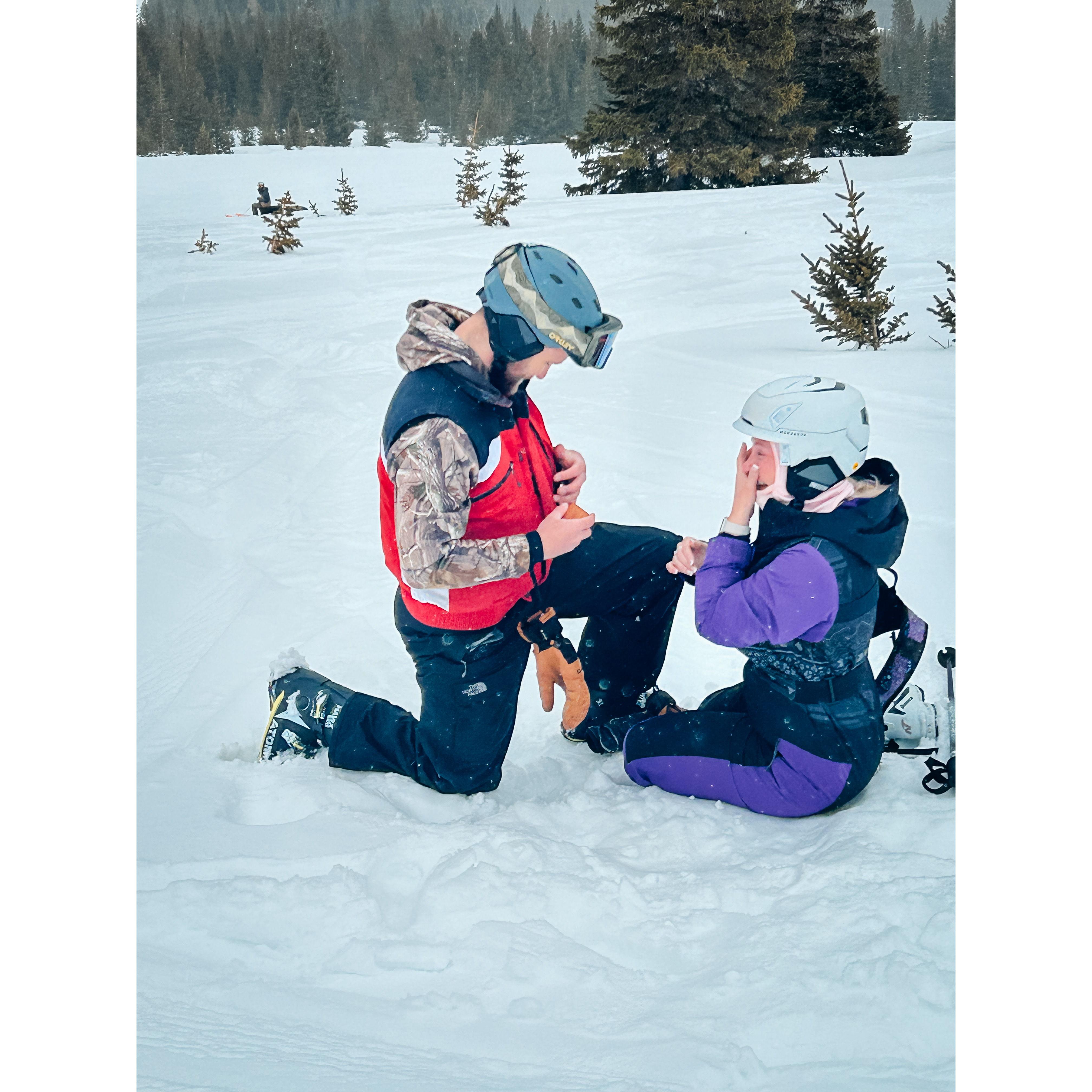 The moment he proposed