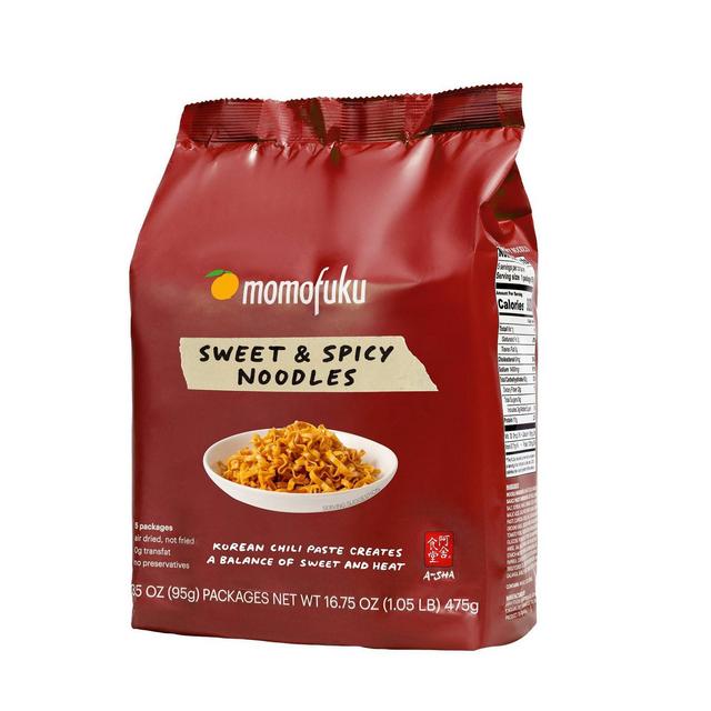 Momofuku X A-Sha Noodles Sweet & Spicy - 5ct/16.75oz