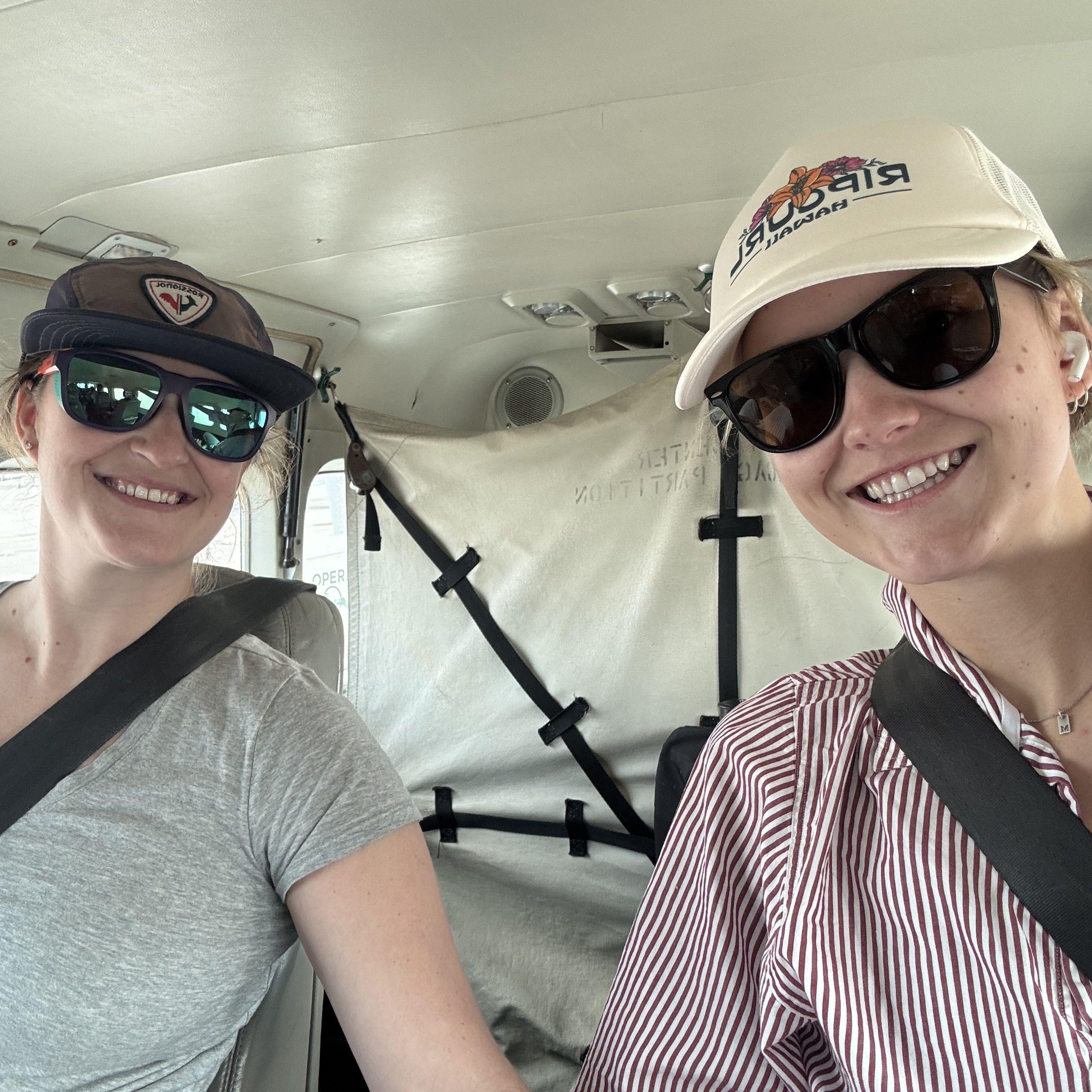 Aboard the float plane from Florida to Bimini. January 2025.