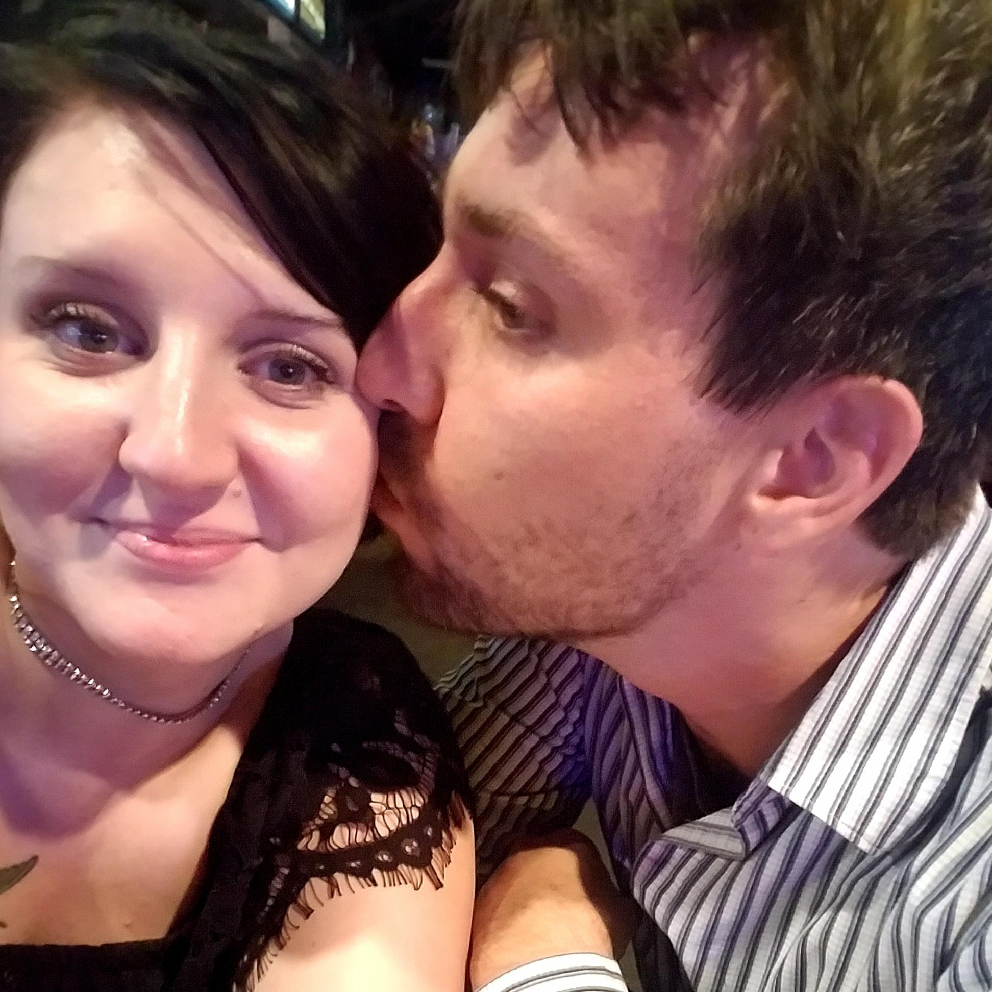 This is a picture that we snapped on our first date!