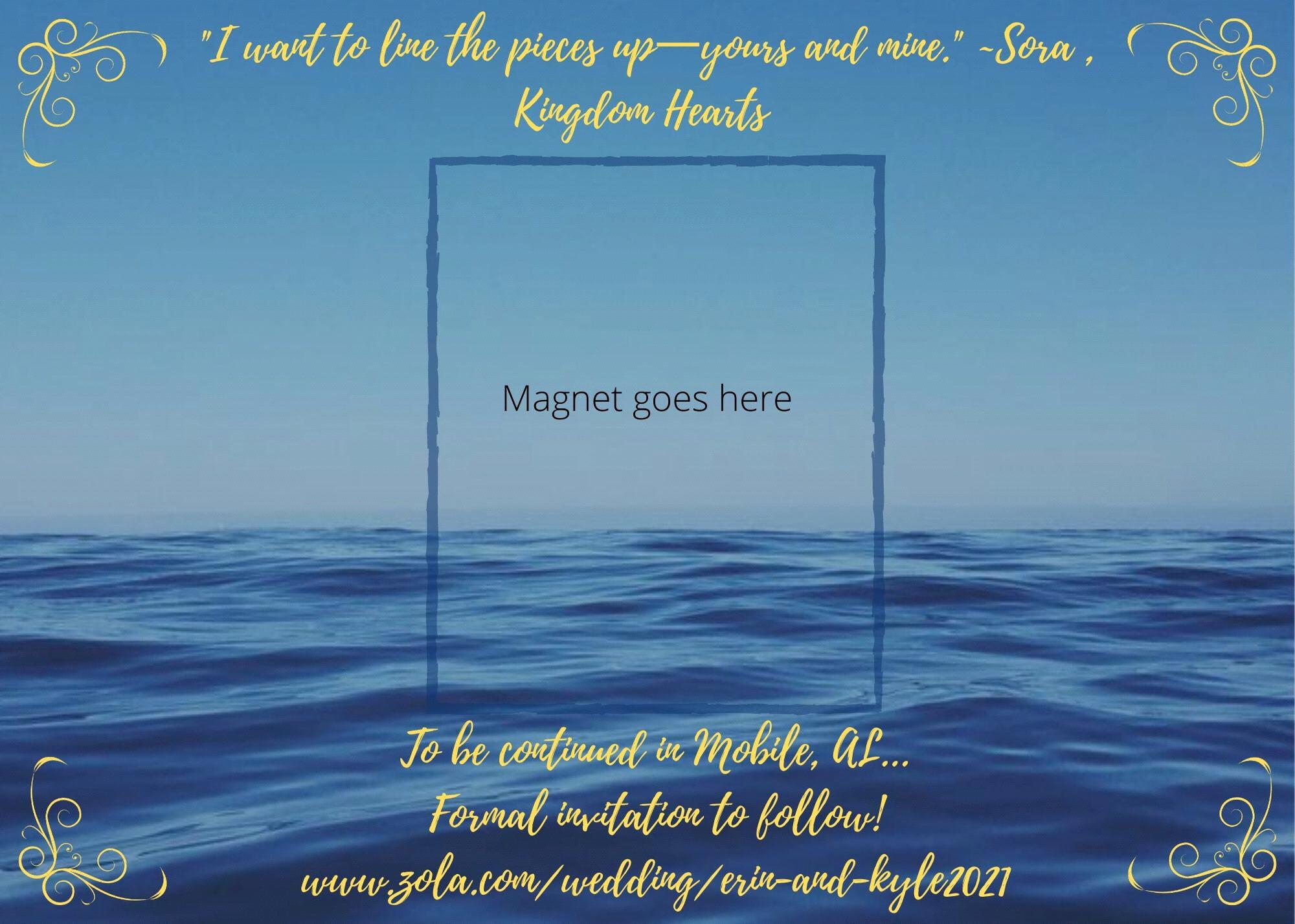 Card the the save the date magnets will go on 😍