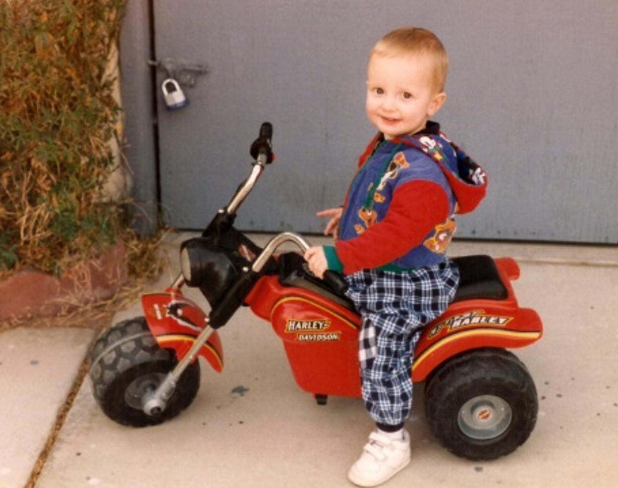 Tim’s first “mountain bike”